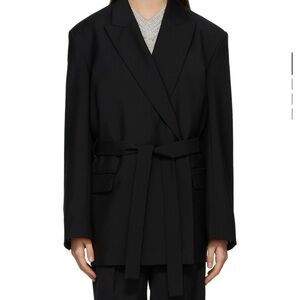 Acne Black Belted Suit Jacket (no belt)